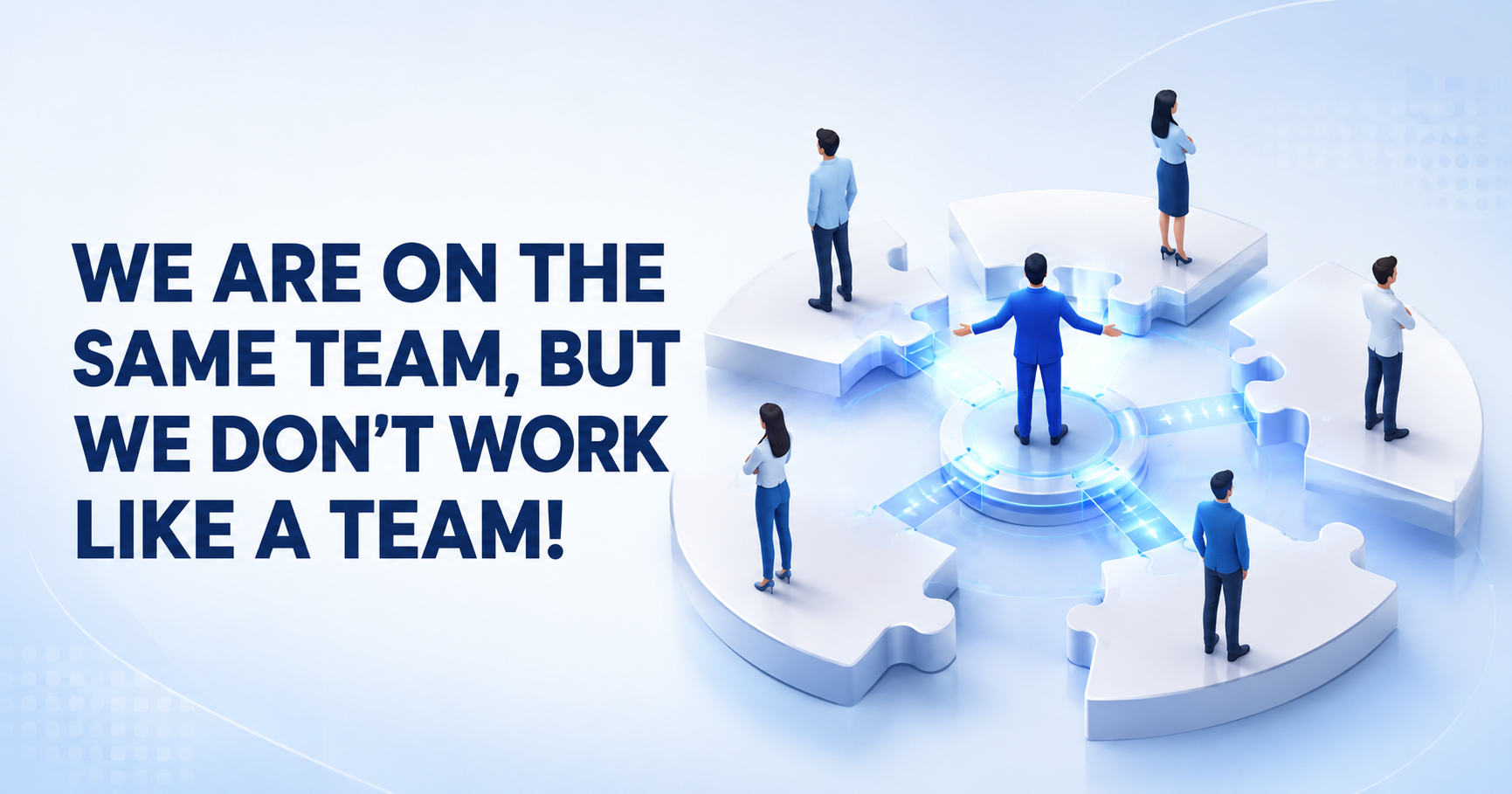 We Are On The Same Team, But We Don’t Work Like A Team!